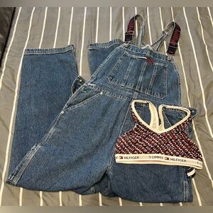 VINTAGE Women's Large Tommy Hilfiger Overalls 💙
